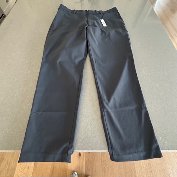 NWT-Men's Navy BR Athletic Slim 38x30 Performance Pants Chino - Picture 1 of 9
